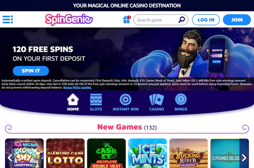 spin genie Gameplay