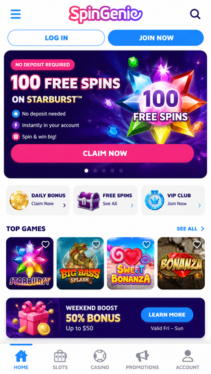 spin genie Gameplay